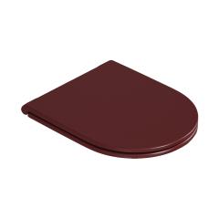 Крышка с сиденьем Slim для унитаза Artceram Solida, терракотовый (lucido paprika), soft-close