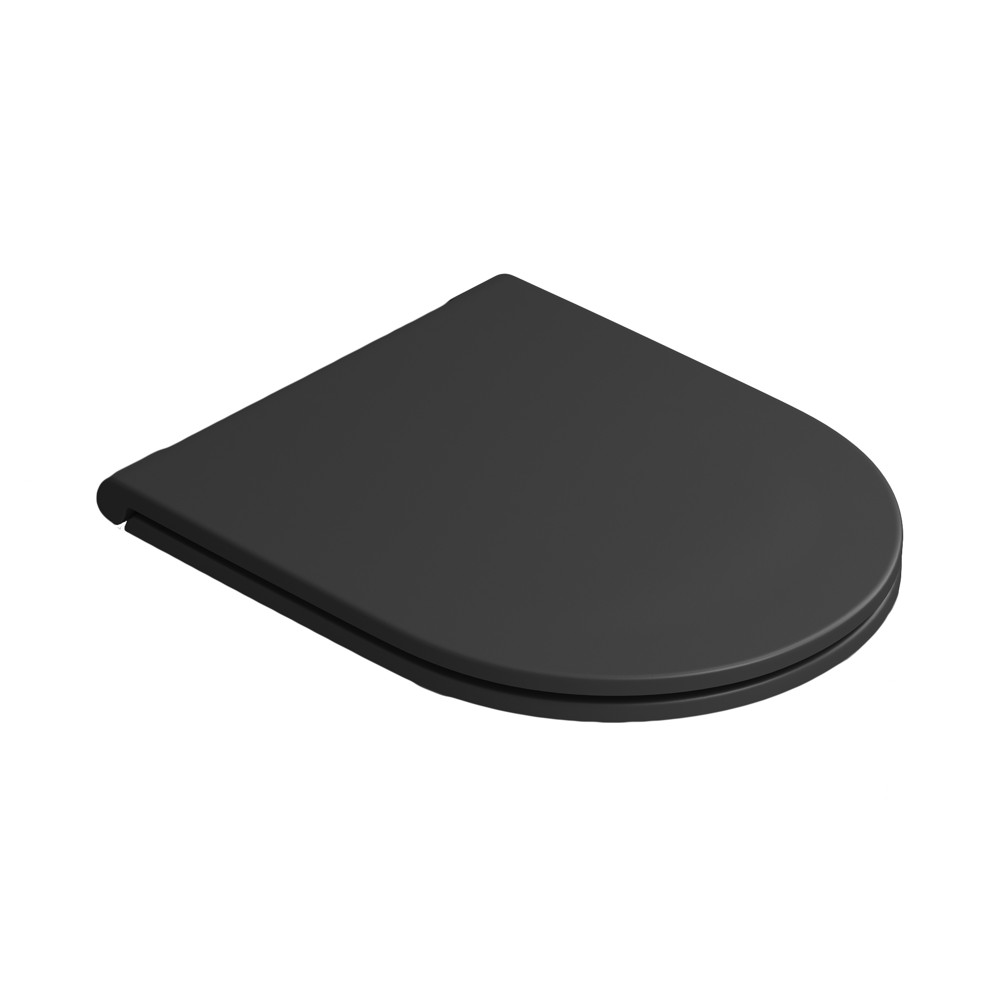 Крышка с сиденьем Slim для унитаза Artceram Solida, черный матовый (nero opaco), soft-close Крышка с сиденьем Slim для унитаза Artceram Solida, черный матовый (nero opaco), soft-close