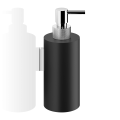 Дозатор жидкого мыла Decor Walther Club WSP 3, черный матовый/хром