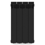 Радиатор биметаллический Rifar Monolit 500x4 секции, черный (антрацит)