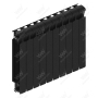 Радиатор биметаллический Rifar Monolit 500x10 секций, черный (антрацит)