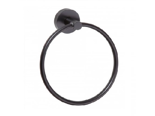Полотенцедержатель кольцо Bemeta Dark, черный