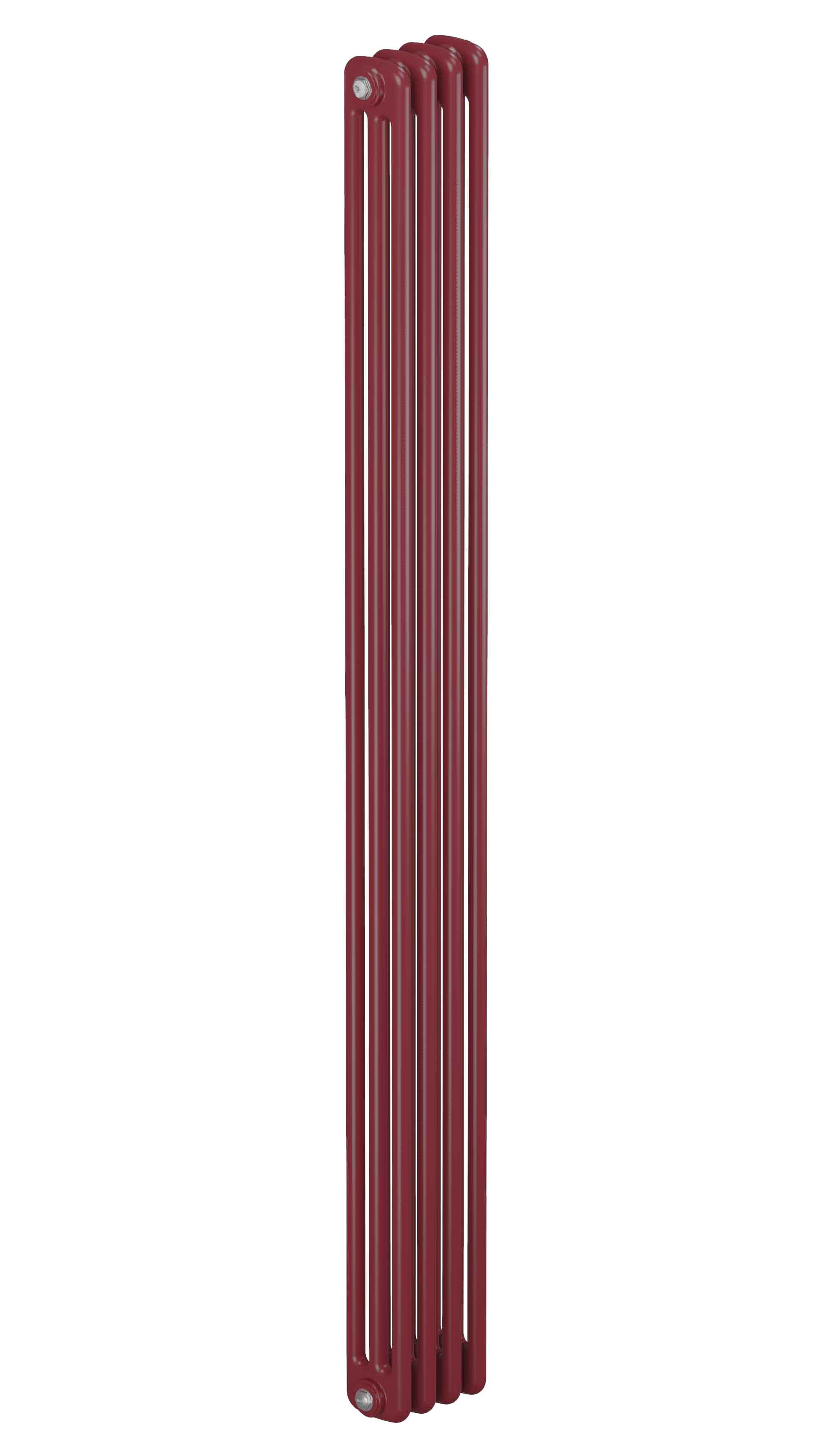 Трубчатый радиатор Rifar Tubog 3180, 4 секции, 3-колончатый, красно-коричневый (бордо), DV1