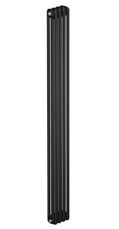 Трубчатый радиатор Rifar Tubog 3180, 4 секции, 3-колончатый, черный (антрацит), DV1