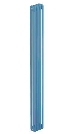 Трубчатый радиатор Rifar Tubog 3180, 6 секций, 3-колончатый, пастельно-синий (сапфир), DV1