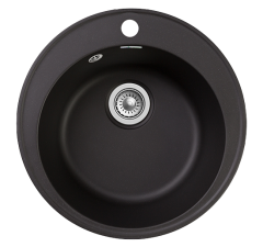 Мойка кухонная GranFest Quarz GF-Z08 479х479 мм, черный, кварцевый композит