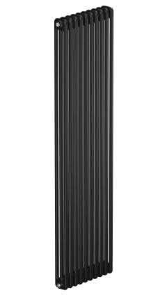 Трубчатый радиатор Rifar Tubog 3180, 10 секций, 3-колончатый, черный (антрацит), DV1