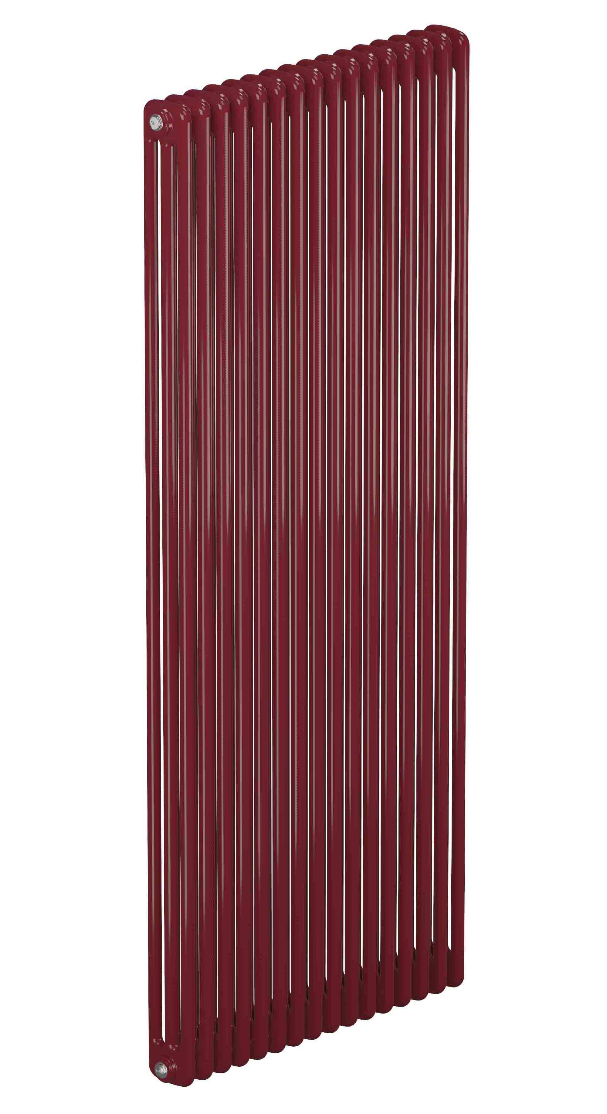 Трубчатый радиатор Rifar Tubog 3180, 16 секций, 3-колончатый, красно-коричневый (бордо), DV1
