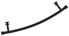 Полотенцедержатель изогнутый Сунержа 2011, черный матовый