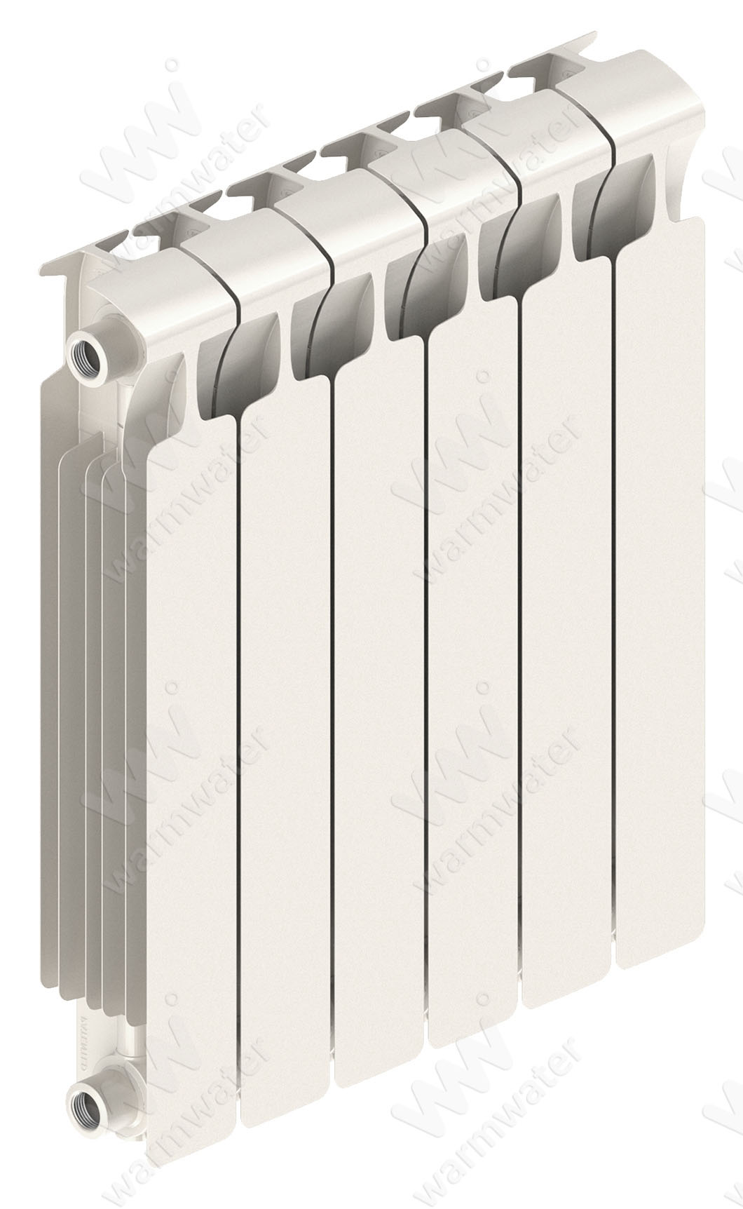 Радиатор биметаллический Rifar Monolit 500x6 секций, белый