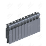 Радиатор биметаллический Rifar Monolit Ventil 300x10 секций, №69VL, серый (титан)
