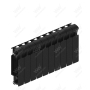 Радиатор биметаллический Rifar Monolit Ventil 300x10 секций, №69VL, черный (антрацит)