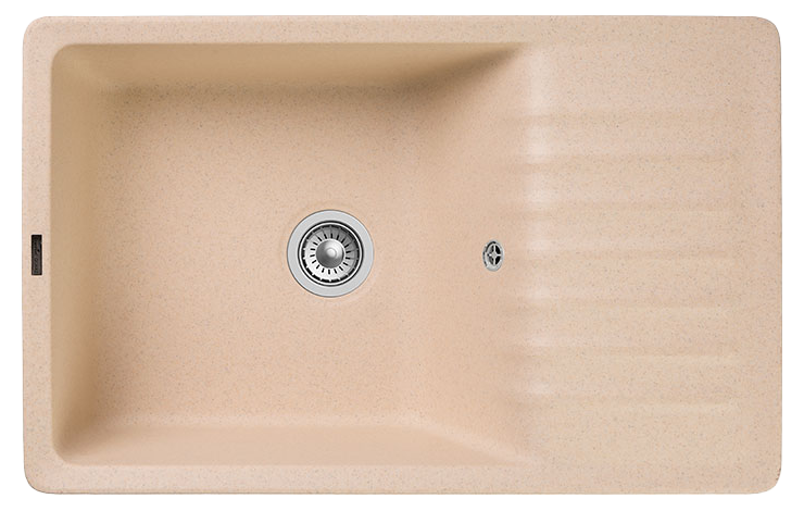 Мойка кухонная GranFest Water GF-ZW-73 850х475 мм, бежевая, кварцевый композит