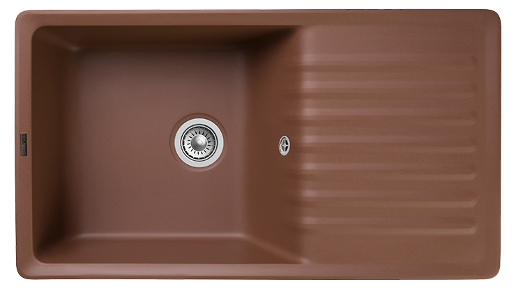 Мойка кухонная GranFest Water GF-ZW-73 850х475 мм, терракотовая, кварцевый композит