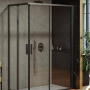 Дверь для душевого ограждения Ravak Blix Slim BLSRV2K 100 см, черный, Transparent