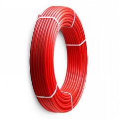 Труба полимерная с кислородным барьером Fusitek Warmega PE-RT/ Evoh 20 мм, красный, бухта 200 м