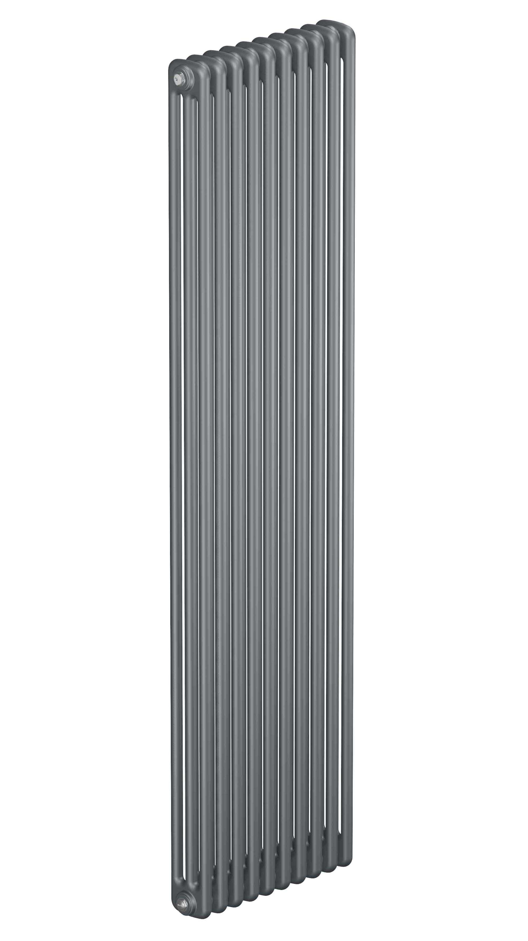 Трубчатый радиатор Rifar Tubog 3180, 10 секций, 3-колончатый, серый (титан), D1