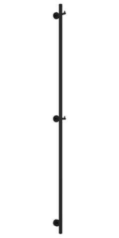 Полотенцесушитель электрический Сунержа Аскет 1650х50 мм, ТЭН снизу, черный матовый