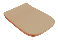 Сиденье для унитаза Artceram A16, коричневый матовый (marrone tortora opaco), петли: хром