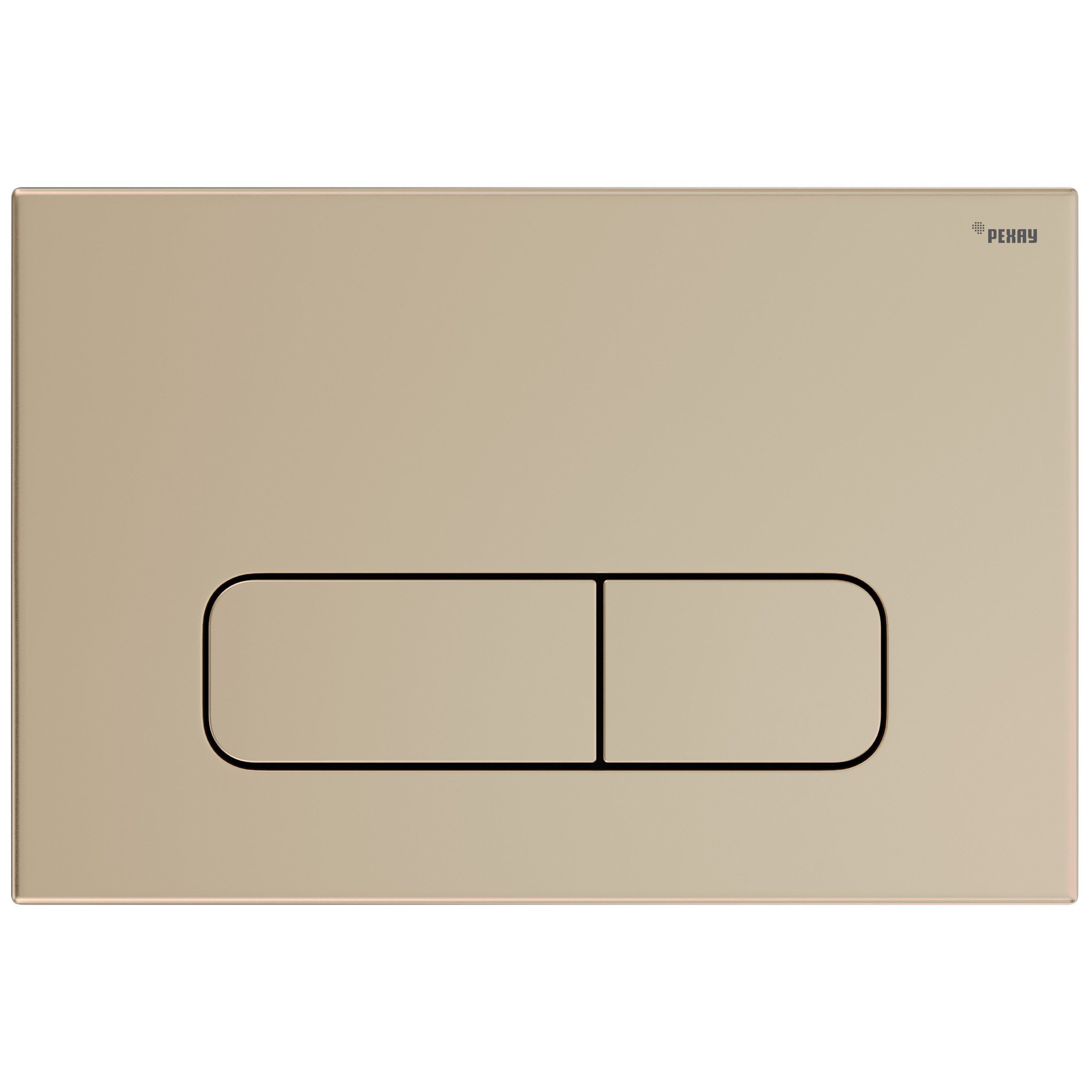 Клавиша смыва для инсталляции РЕХАУ NOVA ELLIPSE 001 19102151001, золото матовое