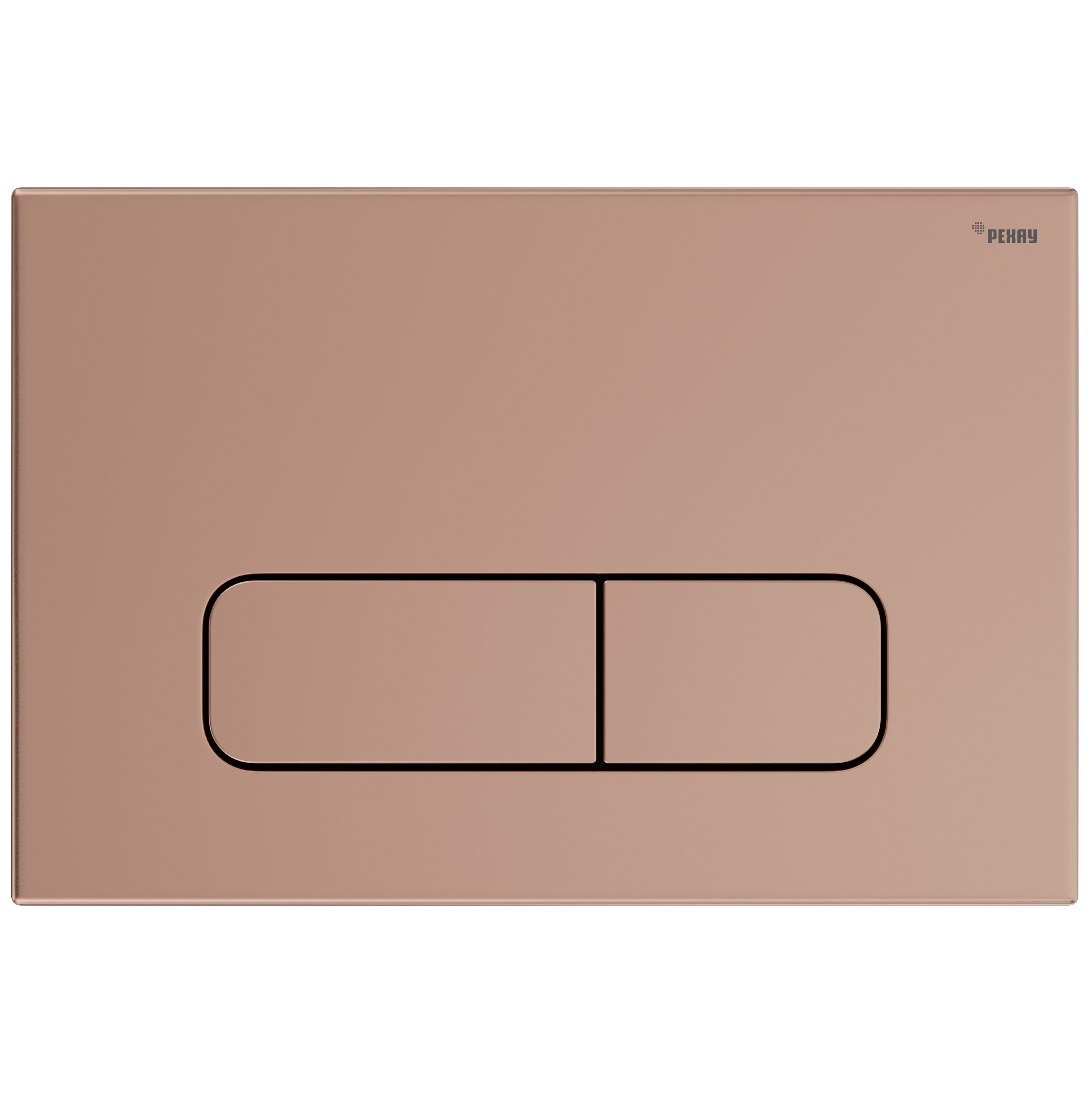 Клавиша смыва для инсталляции РЕХАУ NOVA ELLIPSE 001 19102161001, золото розовое матовое