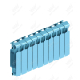 Радиатор биметаллический Rifar Monolit Ventil 300x10 секций, №89VR, синий (сапфир)