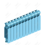 Радиатор биметаллический Rifar Monolit Ventil 300x11 секций, №89VR, синий (сапфир)