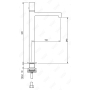 Cмеситель для умывальника Treemme T30, высота 246 мм, золото 24 карата