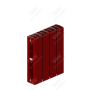 Радиатор биметаллический Rifar SUPReMO 350x4 секции, красный (бордо)
