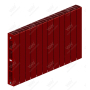Радиатор биметаллический Rifar SUPReMO 500x24 секции, красный (бордо)