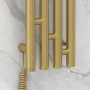 Полотенцесушитель электрический Сунержа Кантана 3.0 1200х159 мм, ТЭН слева, золото матовое