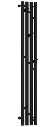 Полотенцесушитель электрический Сунержа Кантана 3.0 1200х159 мм, ТЭН слева, черный матовый