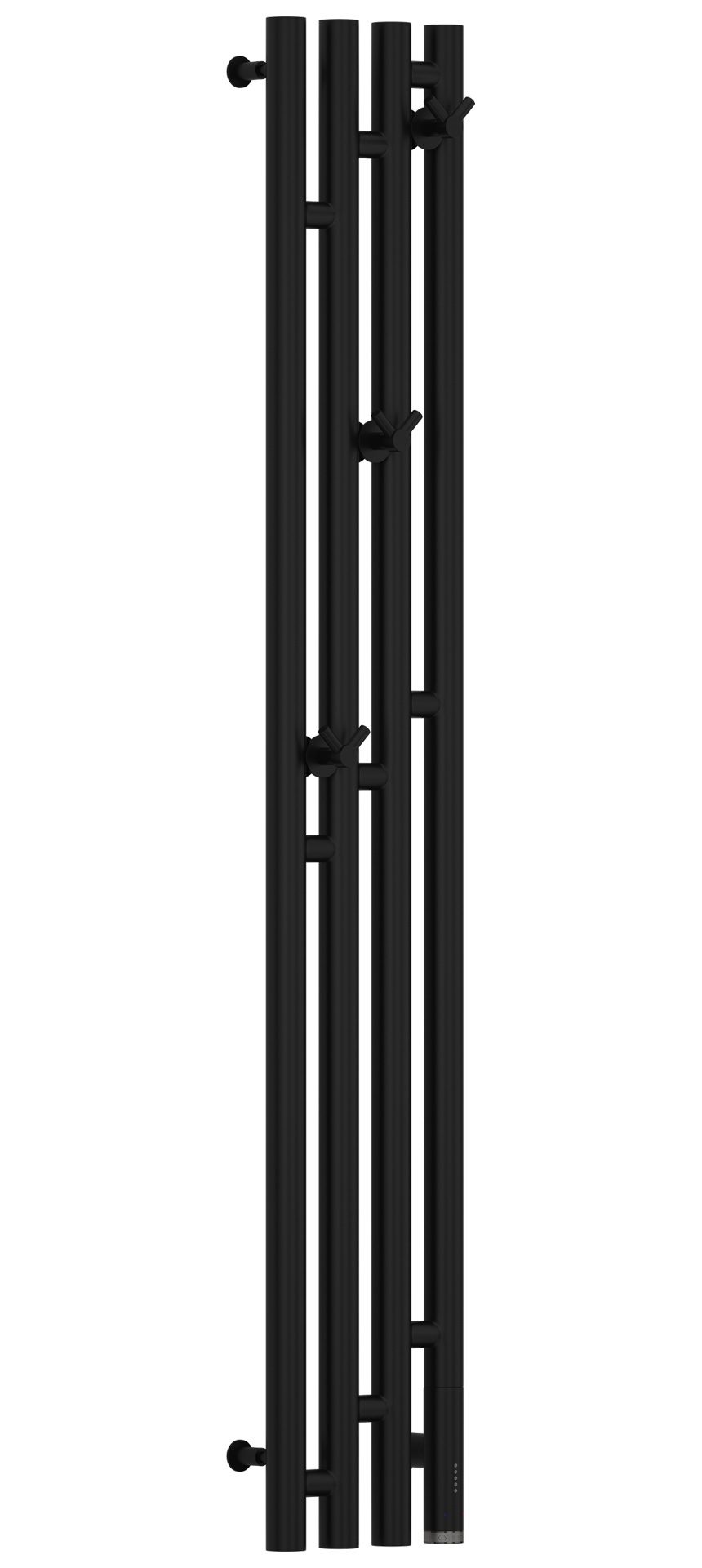 Полотенцесушитель электрический Сунержа Кантана 3.0 1200х159 мм, ТЭН справа, черный матовый