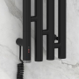 Полотенцесушитель электрический Сунержа Кантана 3.0 1500х 159 мм, ТЭН слева, черный матовый