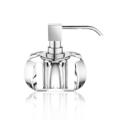 Дозатор жидкого мыла Decor Walther Kristall KR SSP, кристально чистый/хром