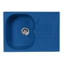 Мойка кухонная AquaGranitEx М-70 690х490 мм, синяя, мраморный композит