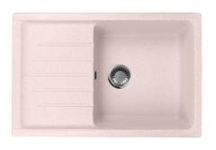Мойка кухонная AquaGranitEx М-27 745х490 мм, светло-розовая, мраморный композит