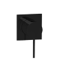 Внешняя часть смесителя 1 ручка Almar Modular ROUND on SQUARE, черный абсолют брашированный