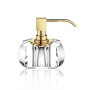 Дозатор жидкого мыла Decor Walther Kristall KR SSP, кристально чистый/золото