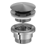 Донный клапан для раковины универсальный Treemme, нержавеющая сталь (satin stainless steel)