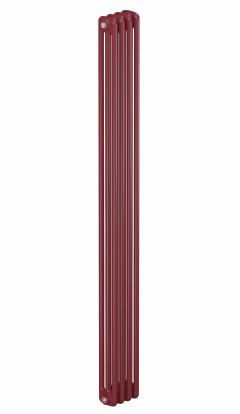 Трубчатый радиатор Rifar Tubog 3180, 4 секции, 3-колончатый, красно-коричневый (бордо), B1