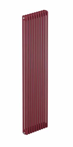 Трубчатый радиатор Rifar Tubog 3180, 9 секций, 3-колончатый, красно-коричневый (бордо), B1
