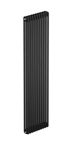 Трубчатый радиатор Rifar Tubog 3180, 9 секций, 3-колончатый, черный (антрацит), B1
