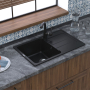 Мойка кухонная Ewigstein Elegant 50F 755х475 мм, темно-бежевый, кварцевый композит