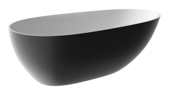 Ванна отдельностоящая Abber AB9211 170х80 см, черный матовый