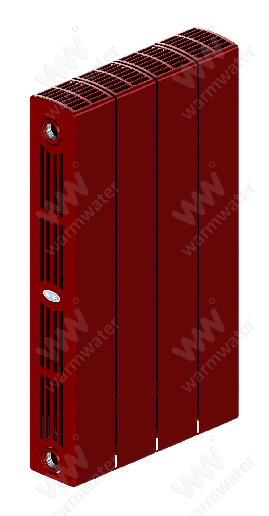 Радиатор биметаллический Rifar SUPReMO Ventil 500x4 секции, №89VR, красный (бордо)