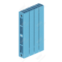 Радиатор биметаллический Rifar SUPReMO Ventil 500x4 секции, №89VR, синий (сапфир)