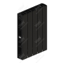 Радиатор биметаллический Rifar SUPReMO Ventil 500x5 секций, №89VR, черный (антрацит)