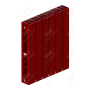 Радиатор биметаллический Rifar SUPReMO Ventil 500x6 секций, №89VR, красный (бордо)