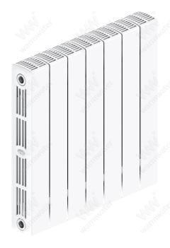 Радиатор биметаллический Rifar SUPReMO Ventil 500x7 секций, №89VR, белый